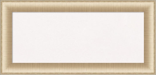 Amanti Art White Cork Board for Wall, 17x35 Vision Board with Gold Frame, Medium Corkboard Office Decor for Home Organization, Casual Corkboard Pinboard to Display Items for Home Organization in