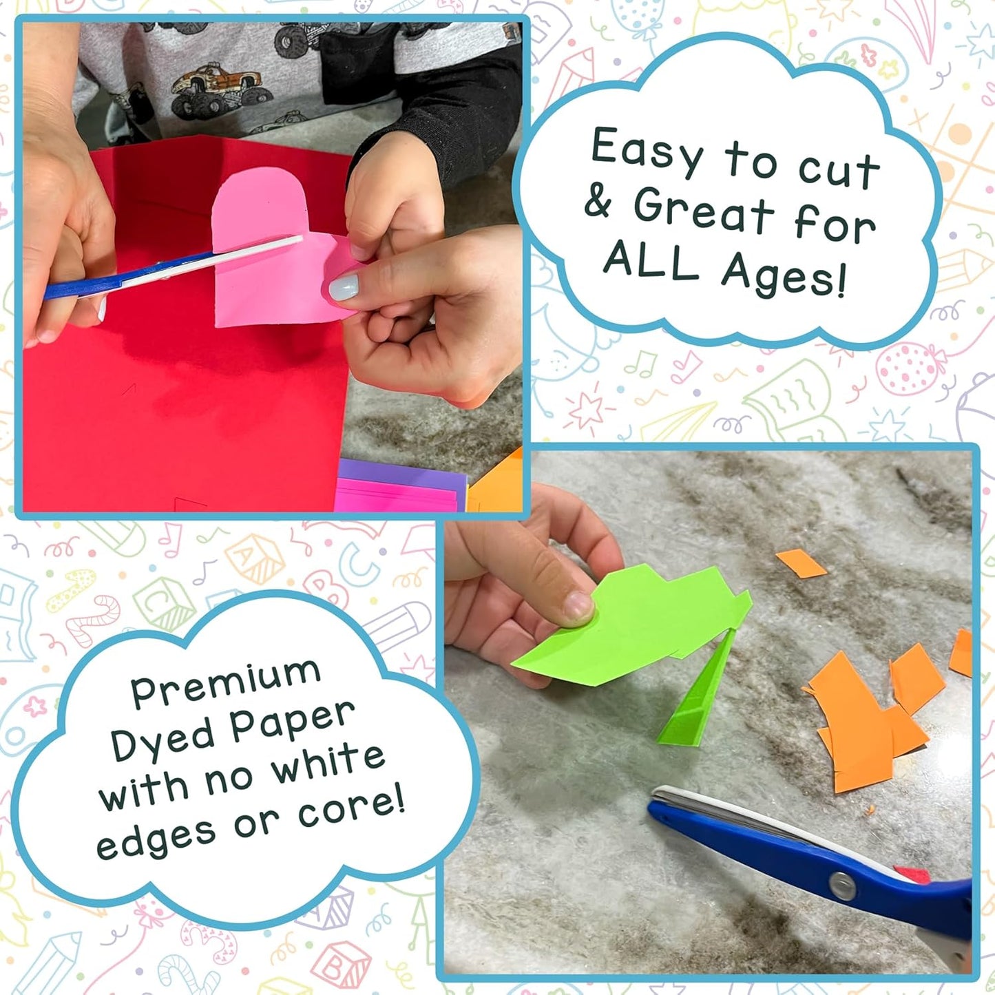 Hygloss Fuchsia Bright Colored Cardstock - 8.5x11-Inch, 90 Sheets, 65 lb/ 176 gsm, Fade-Resistant, Acid-Free Color Card Stock Paper