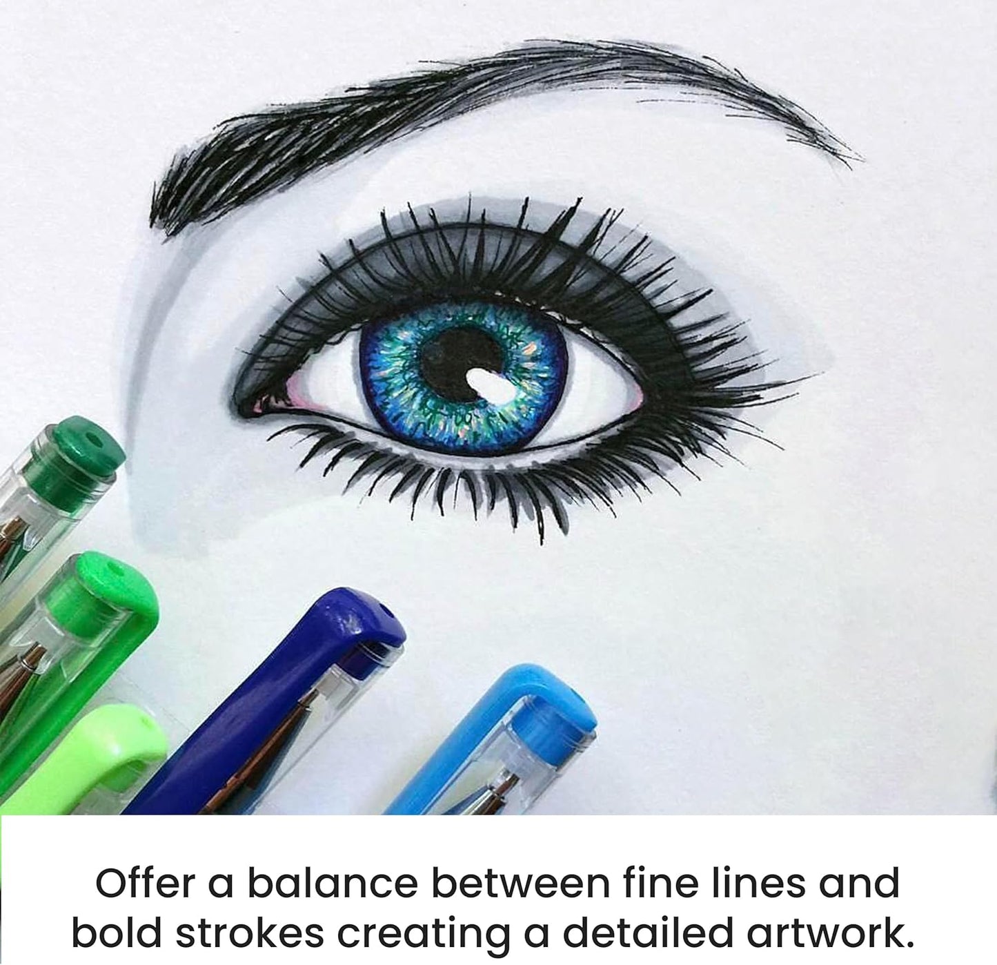 OfficeGoods Pink Purple Gel Pens with Refills – Pastel Adult Coloring Art – Medium 0.8-1.0mm Tips – Non-Toxic Gel Pens Set – Quick Dry Smudge-Free 24 Pack Colors