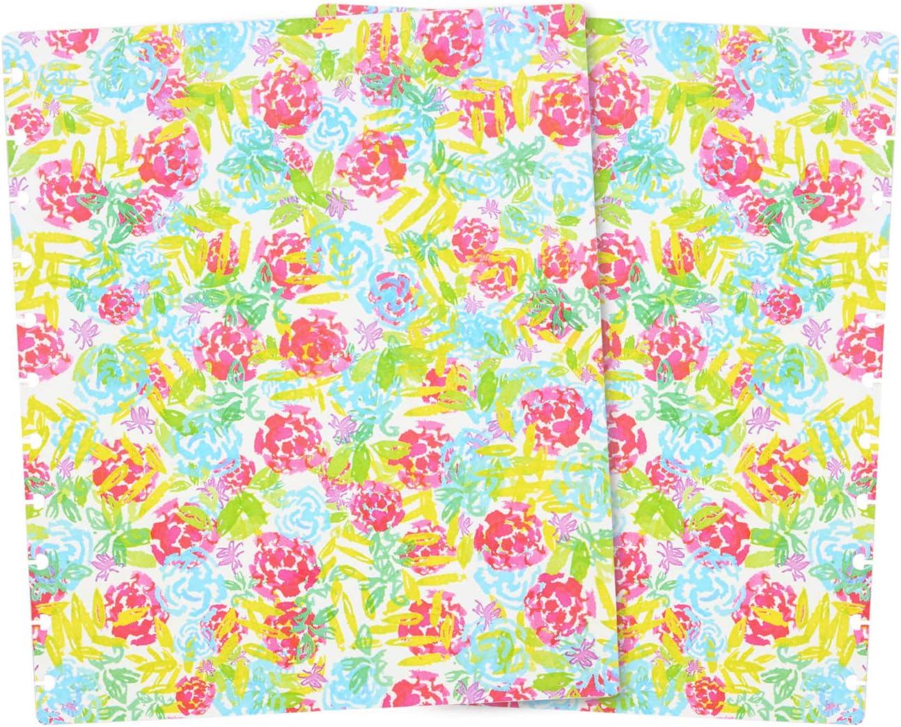 Talia Discbound Notebooks, Planner, Customizable, (xWatercolor Bloom w/Celestial Turquoise Discs, Letter (8.5in x 11in))