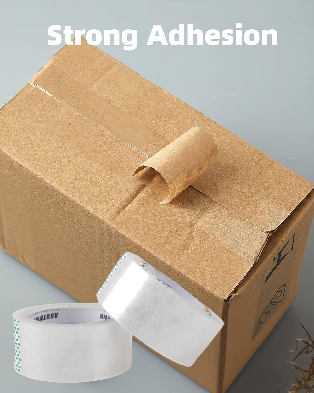 Packing Tape Refills, Clear, Packaging Tape Heavy Duty Designed for Moving, Shipping and Packing, Mailing,1.88" x 60 yds, 2 Rolls