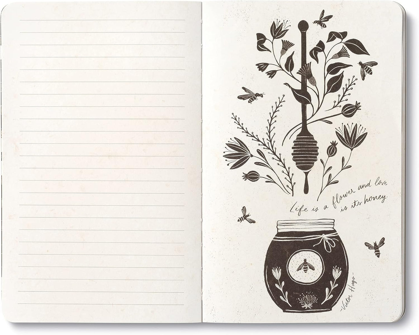 Compendium Softcover Journal - The heart that gives, gathers. – A Write Now Journal with 128 Lined Pages, 5″W x 8″H