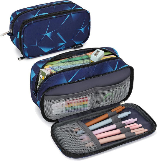Pencil Cases for kids, Large Capacity Pencil Pouch, Office College School Marker Organizer Case pen for Men Women Adult Teens