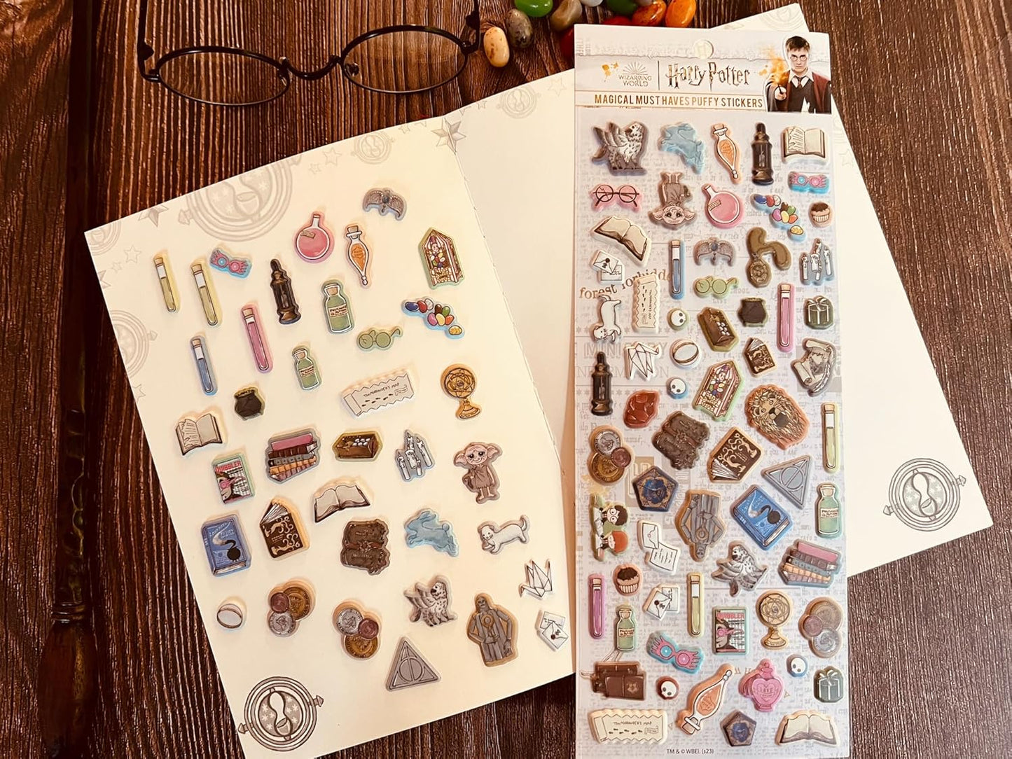 Conquest Journals Harry Potter Puffy Sticker Collection (Watercolor)
