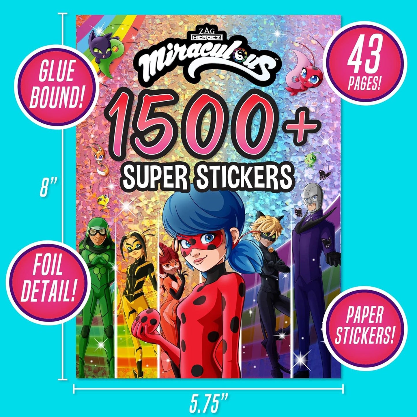 Miraculous 1500+ Super Stickers by Horizon Group USA