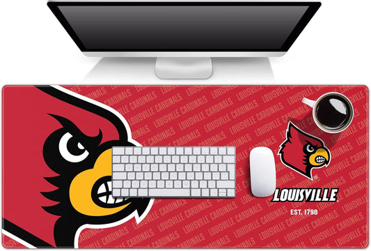 YouTheFan NCAA Louisville Cardinals Logo Series Desk Pad