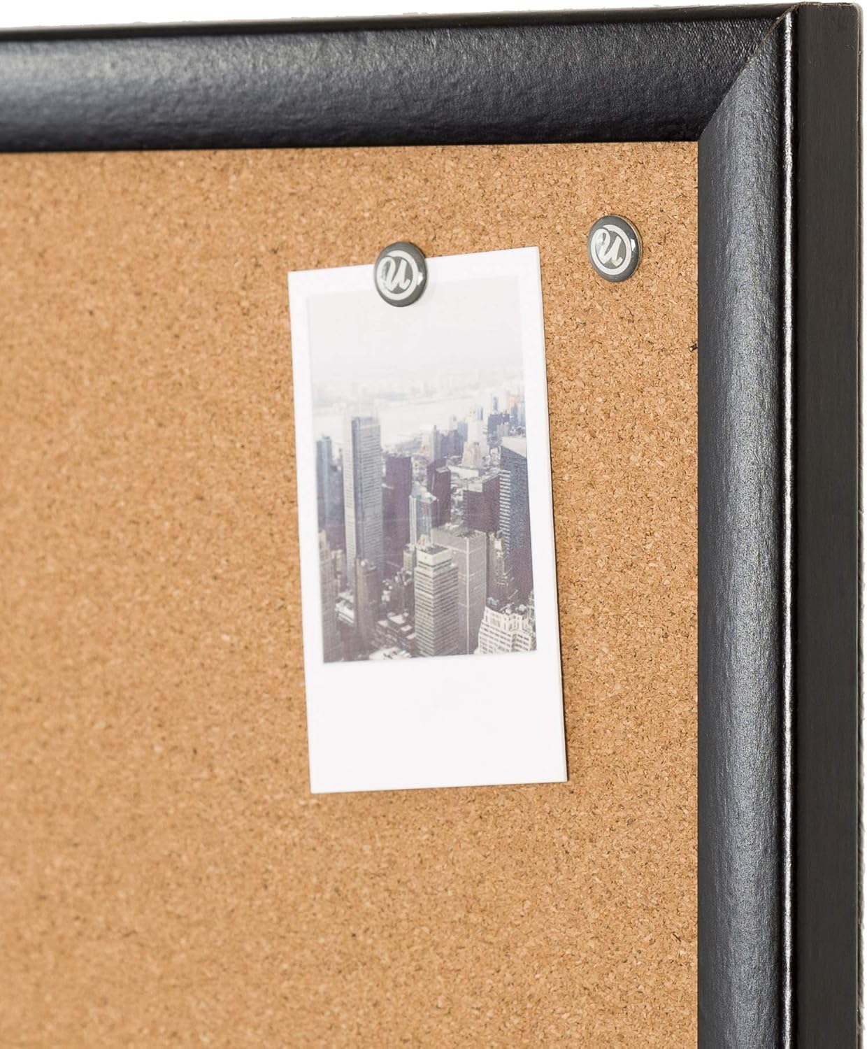 U Brands Cork Bulletin Board, 36 x 48 Inches, Black Wood Frame (2876U00-01)