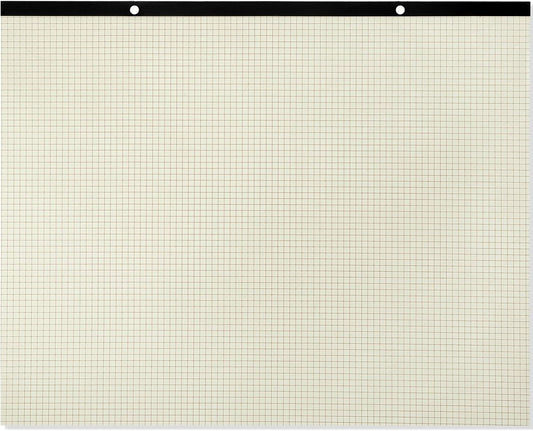 Fainne Large Engineering Graph Paper Pad 22''x17'' Landscape 4" x 4"Grid Pad Giant Drafting Sketching Graph Paper for Engineer Architect Designer Mathematician Draftsman(Beige and Brown)