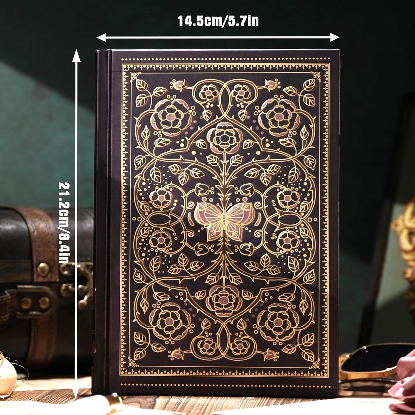 Line Notebooks for Women Men, A5 Aesthetic Hardcover Ruled Diary, 100 GSM Journals for Writing for Work, Note Taking, Office School