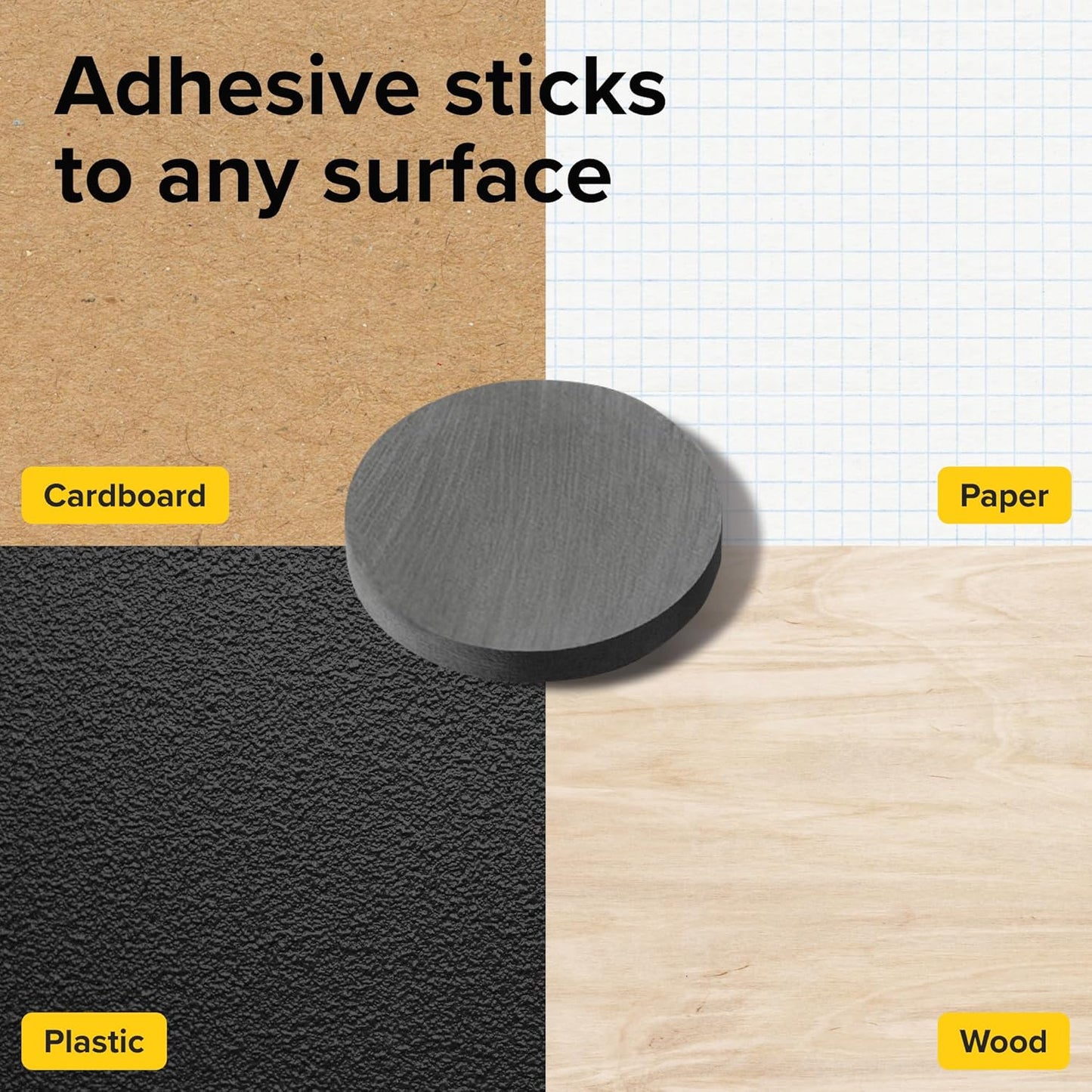 Adhesive Magnets 90 Pack Round and Squares with Adhesive Backing high-Strength and Non-Adhesive, Versatile Magnets Perfect for Home, and Office