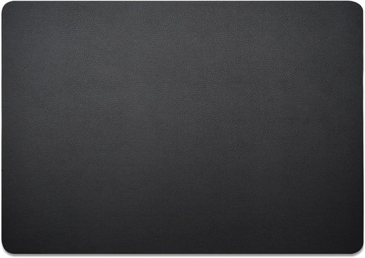 Nekmit Leather Desk Blotter Pad 17 x 12 Inches, Flat, Non-Slip, Waterproof, Black