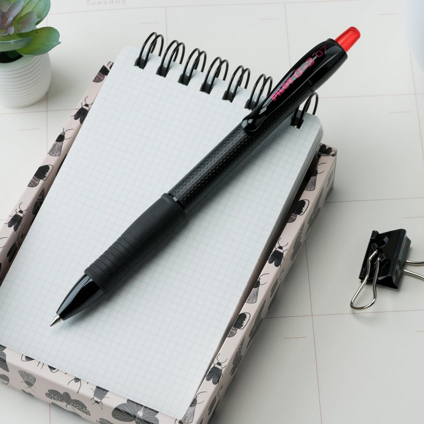 PILOT, G2 Edge Red Premium Gel Roller Pens, Sensory Writing Experience, 8ct box, Fine Point 0.7 mm