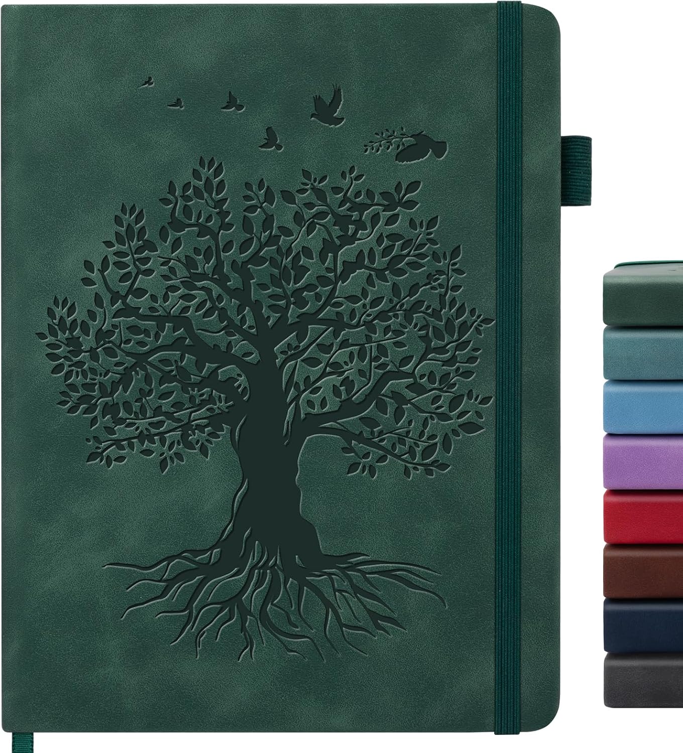 Lined Journal Notebook for Women Men, A4 Hardcover Leather Journals for Writing, 200 Pages Thick Paper, Daily Journal Notebook for Work, School, Note Taking, Business, Travel, College Ruled