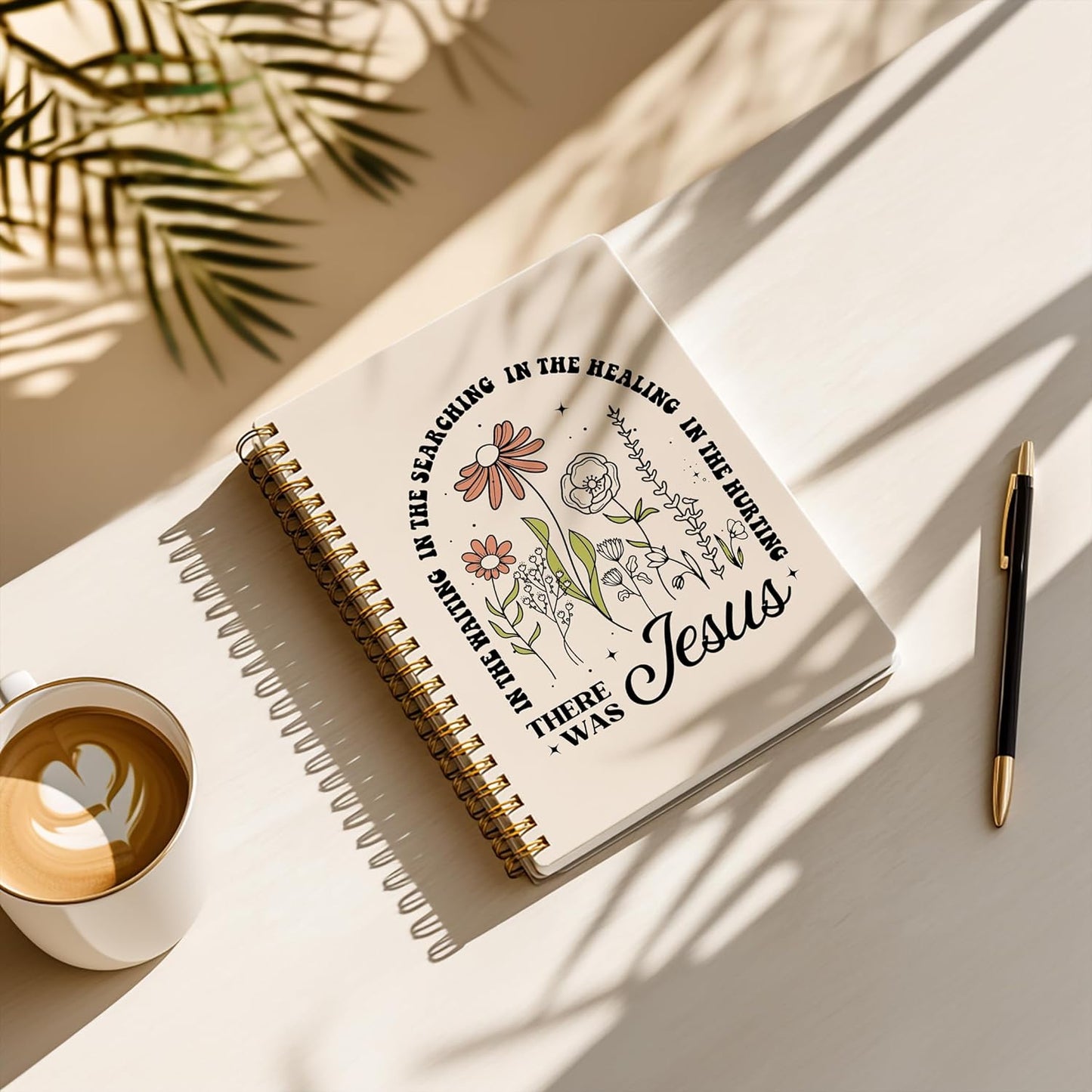 Bible Notebook, A5 Spiral Christian Journal with Floral Pink Butterfly Notebook, Bible Verse-God Says You Are, Inspirational Notebooks for Women, Bible Study, Gift for Birthday Christmas