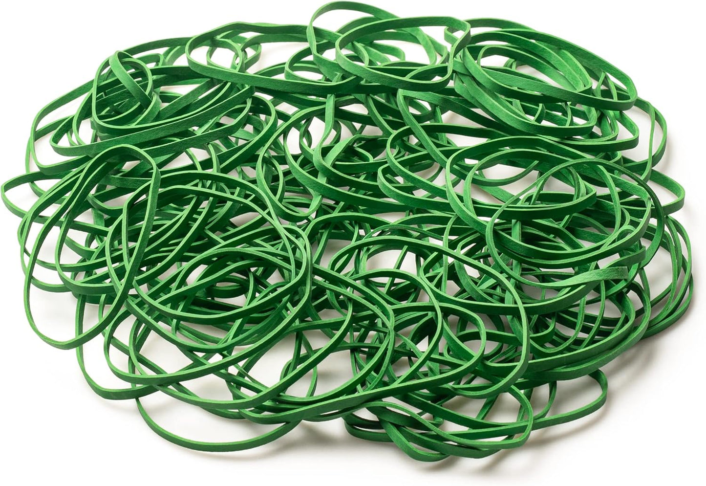 PlasticMill Light Green Rubber Bands Size 33 (3 1/2" x 1/8") - #33 Colored Rubber Bands Office Supplies - Strong, Elastic Bands for Crafts, Balloon Garland, Cash, File Folders (100-Pack)