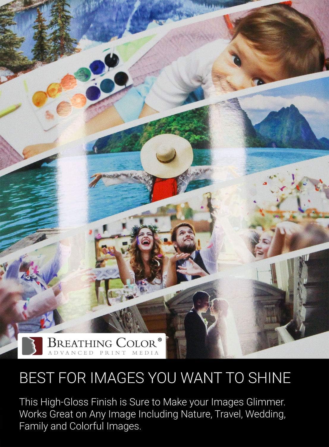 Vibrance Gloss Photo Printer Paper 10 mil 255 gsm Glossy Finish Premium Photo Paper Sheets 13 inches x 19 inches 50 sheets Works with All Inkjet Printers Including Professional Makes and Models