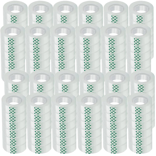 144 Rolls Transparent Tape Refills Rolls Each Rol 1 inch Corel 3/4 x 900 Inches,for School,Office, Home.