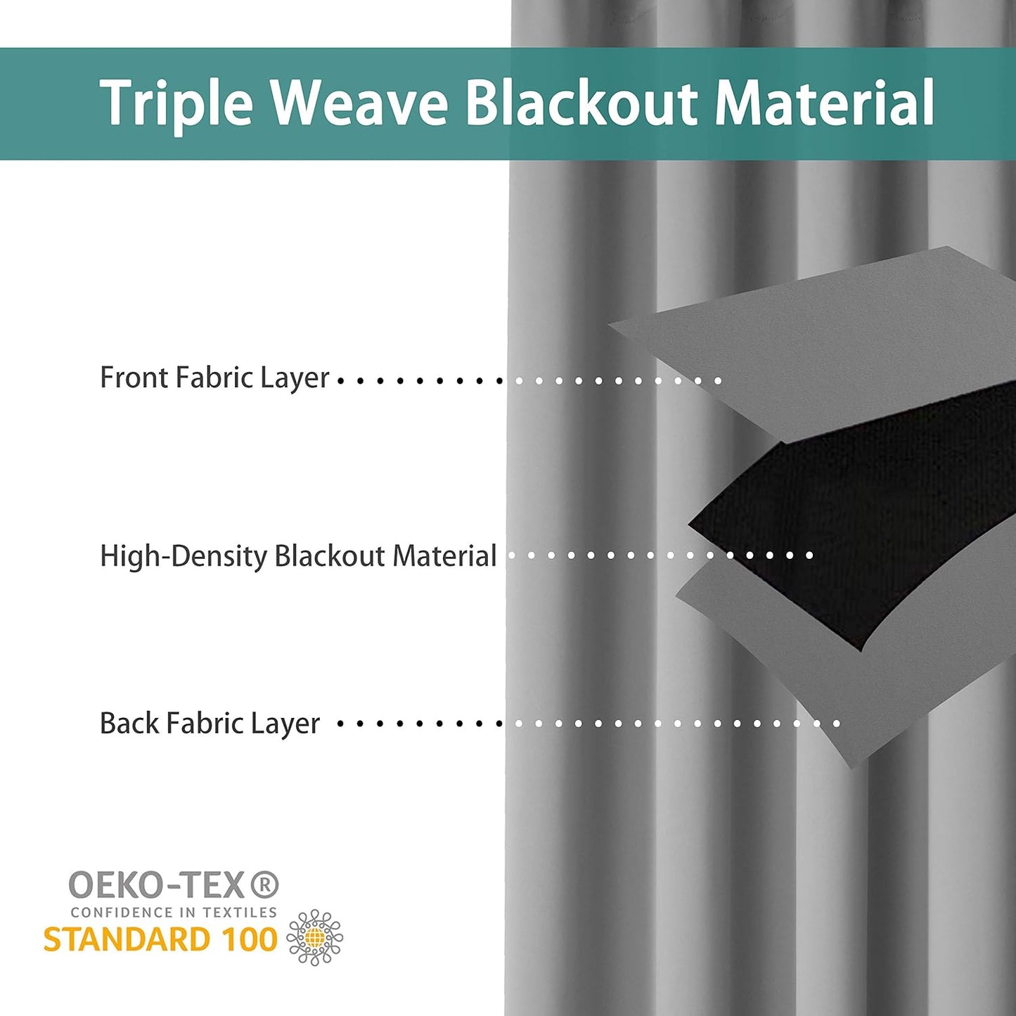 BONZER Room Divider Curtain Total Privacy Wall Extra Wide Grommet Room Darkening Curtains for Patio Sliding Glass Door, 96L x 120W Inch (8L x 10W ft), 1 Panel, Silver