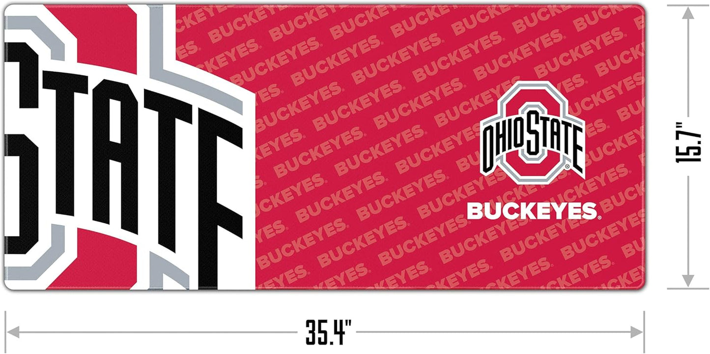 YouTheFan NCAA Ohio State Buckeyes Logo Series Desk Pad