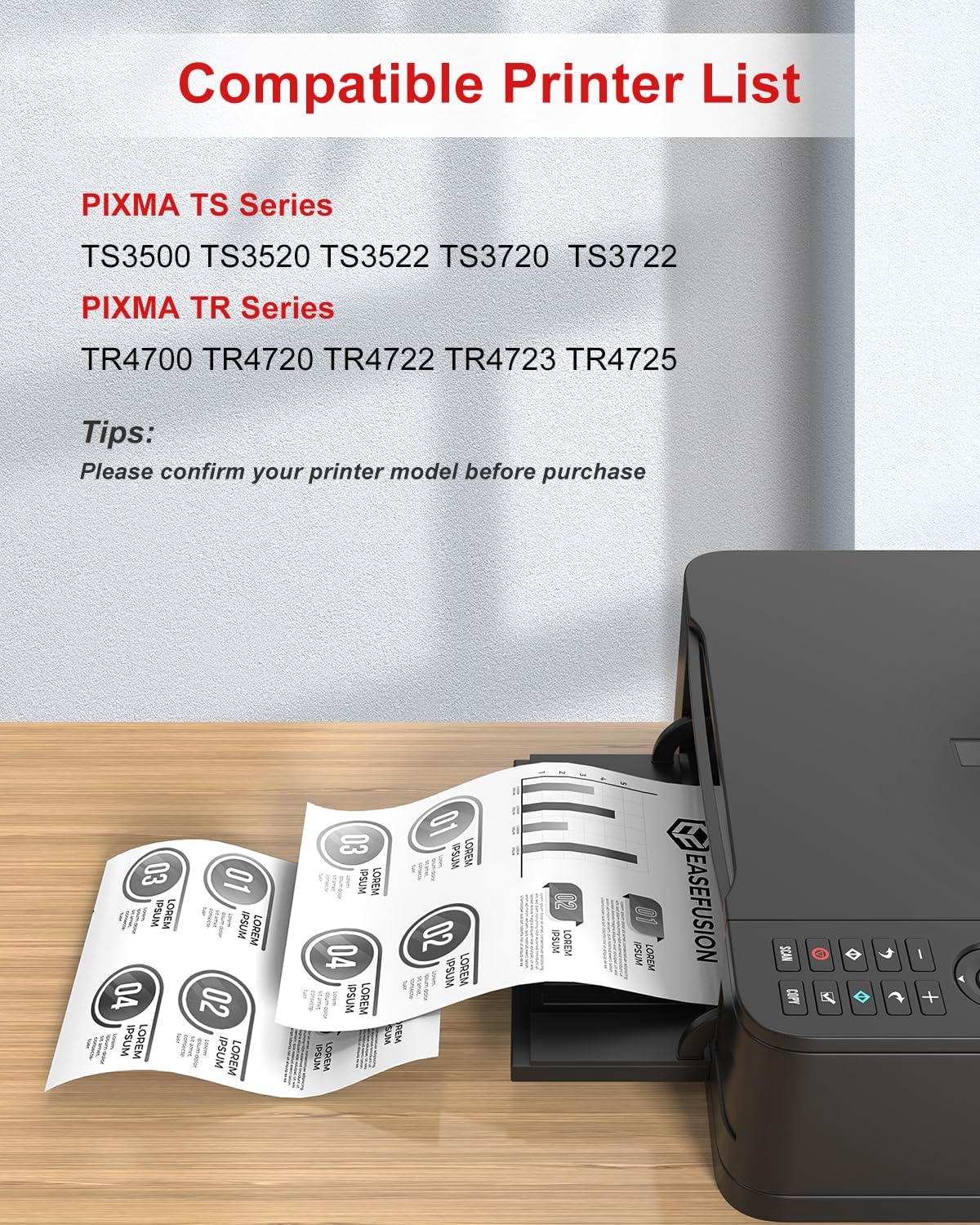 PG-275XL Replacement for Canon Ink 275 PG-275 275XL Black Ink Cartridge Compatible with PIXMA TR4720 TS3522 TR4700 TS3722 TS3500 TR4722 TS3720 TS3520 Printer (2 Black)