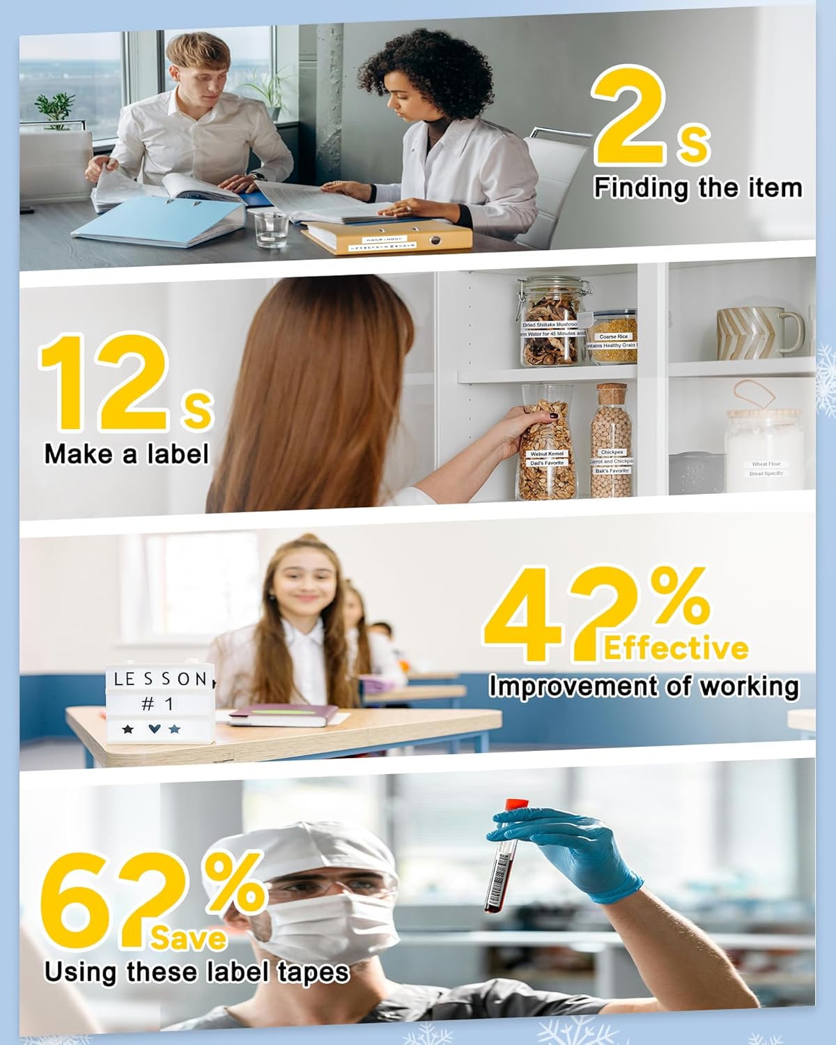 TITBIT 12mm Label Maker Tape Refill Compatible with Brother P Touch Label Tape TZe TZ Tape 0.47 Laminated 1/2" Black on White TZe-231 TZE231 for PTD210 PTD220 PTH110 PTE110 PTD410 PTP710BT, 2-Pack