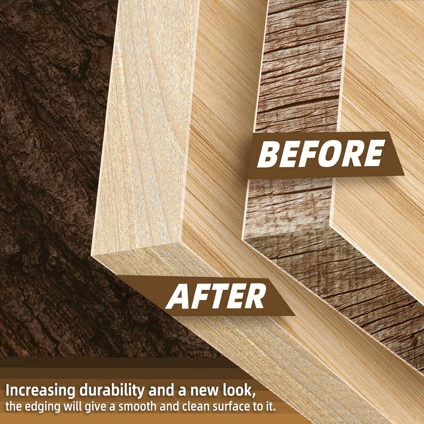 GSCIT Club Maple Edge Banding, 1 1/2 inch x 500ft roll of Veneer Edge Banding Preglued Flexible, Wood Tape Banding for Cabinet Repair Plywood