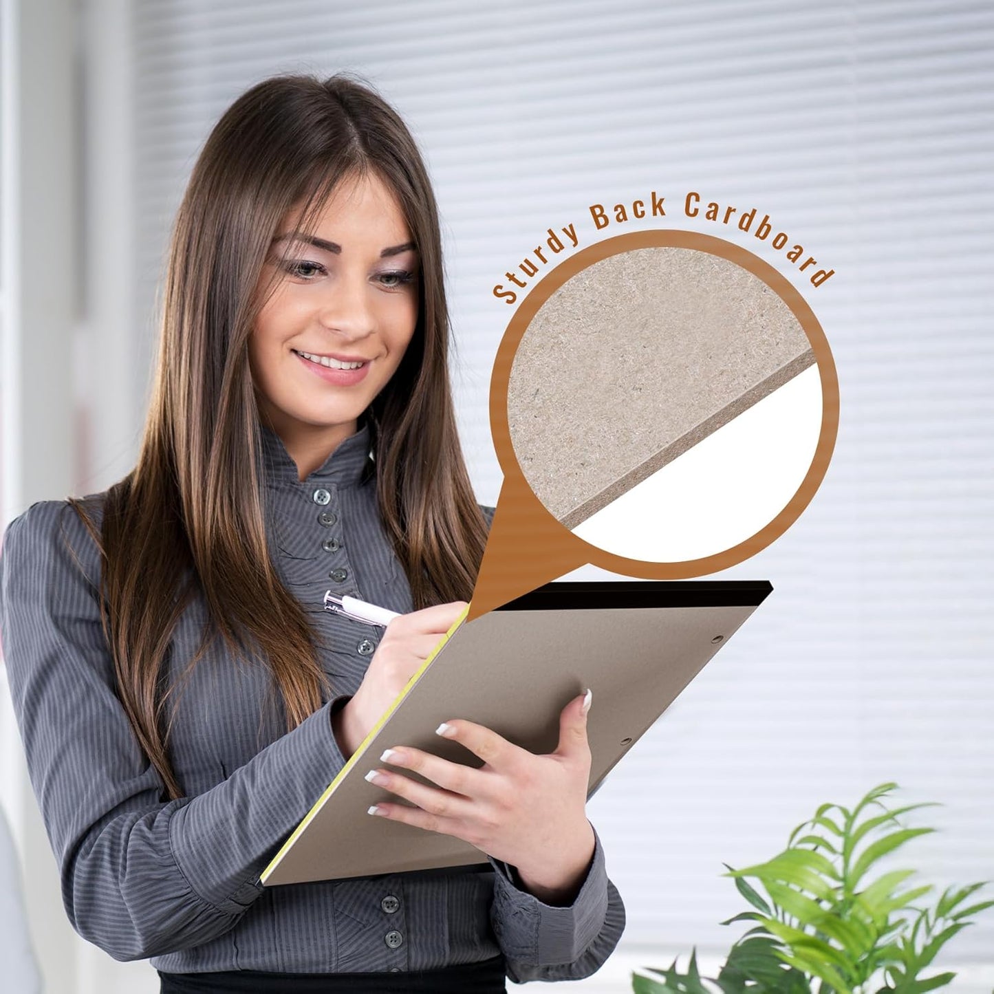 HAUTOCO 8.5 x 11 Legal Pads 6 Pack Yellow Wide Ruled Lined Writing Note Pads Perforated Notepad, 30 Sheets Per Notepad, 3-Hole Punched Paper for School, Office