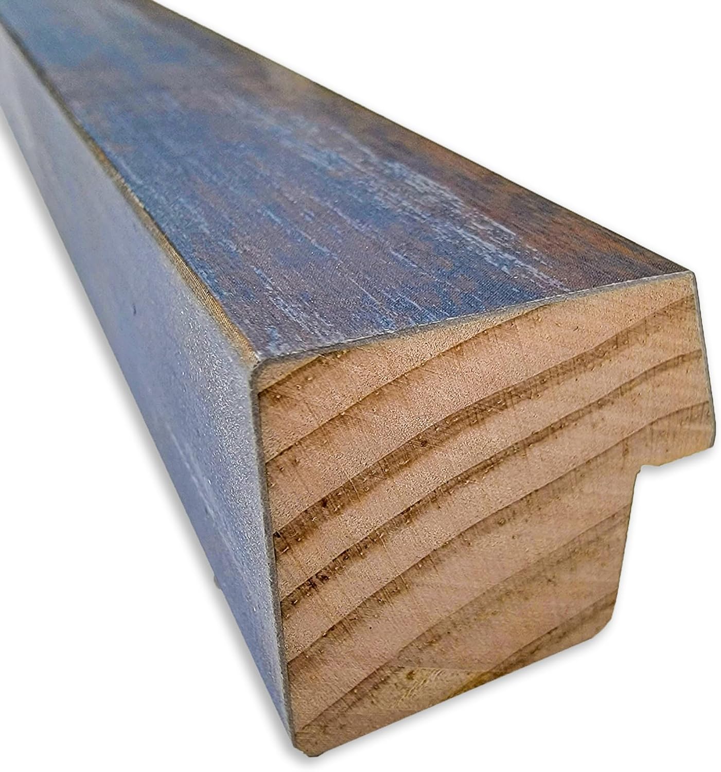 Amanti Art Natural Cork Board for Wall, 14x20 Vision Board with Blue Wood Frame, Small Corkboard Office Decor for Home Organization, Modern Corkboard Pinboard to Display Items for Home Organization