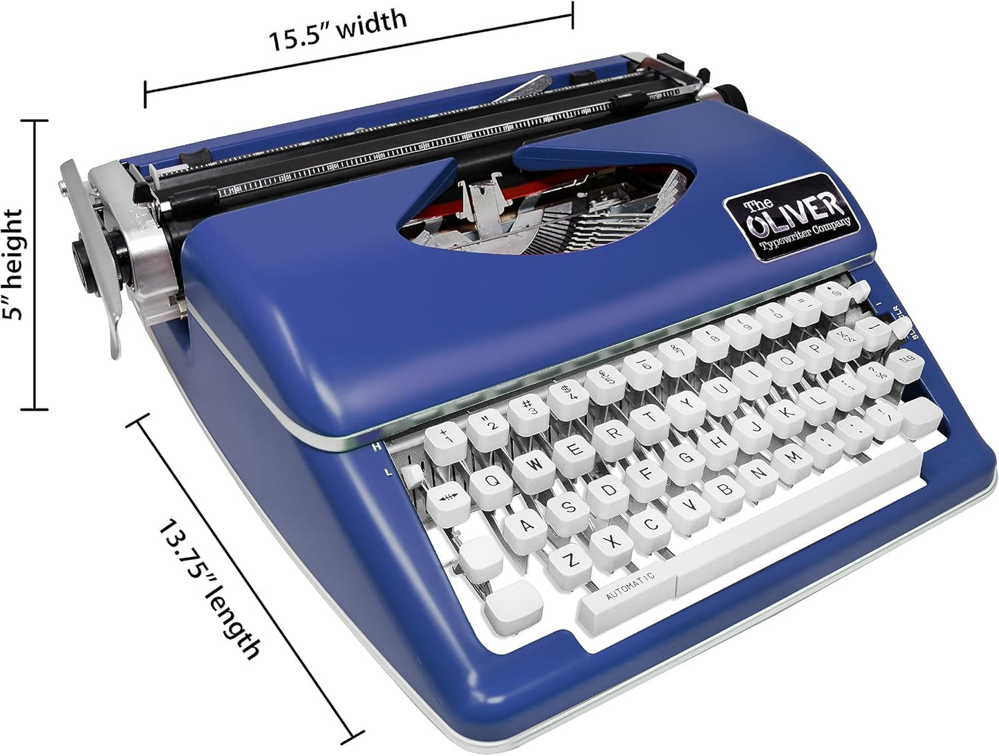 Timeless Manual Typewriter, Blue