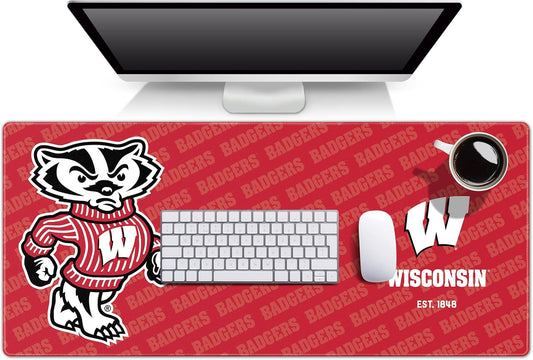 YouTheFan NCAA Wisconsin Badgers Logo Series Desk Pad