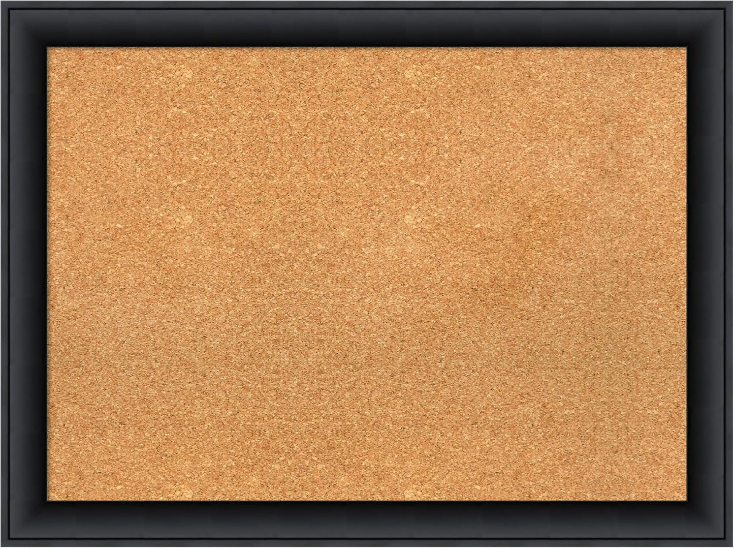 Amanti Art Natural Cork Board for Wall, 23x31 Vision Board with Black Wood Frame, Medium Corkboard Office Decor for Home Organization, Modern Contemporary Corkboard Pinboard to display items for home
