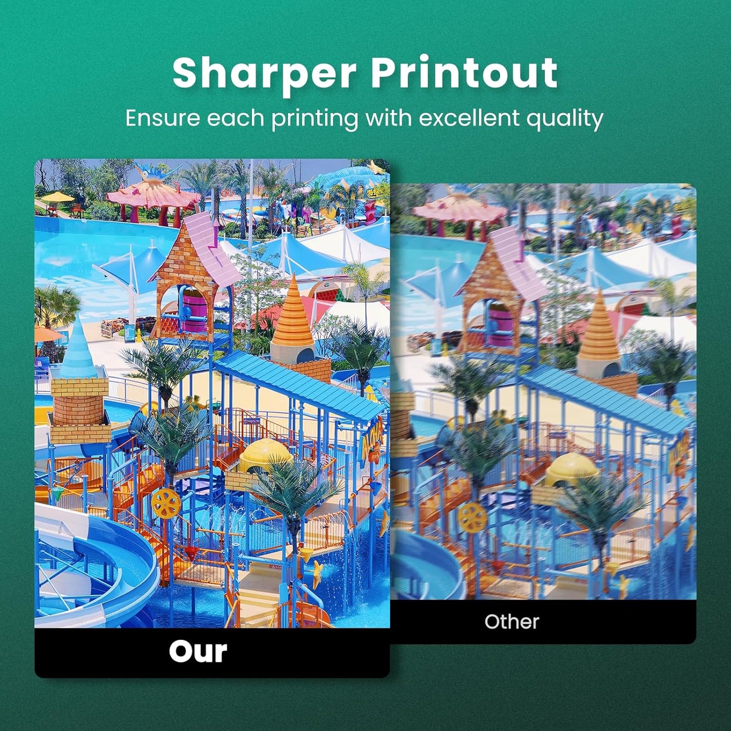 GREENBOX 64XL Ink Cartridges Combo Pack Replacement for HP 64XL 64 Ink Cartridge Black/Color for Envy Photo 7155 7855 6255 7120 6252 6220 6230 6258 7158 7130 7132 7164 7858 7800 6222 Printer, 2 Pack