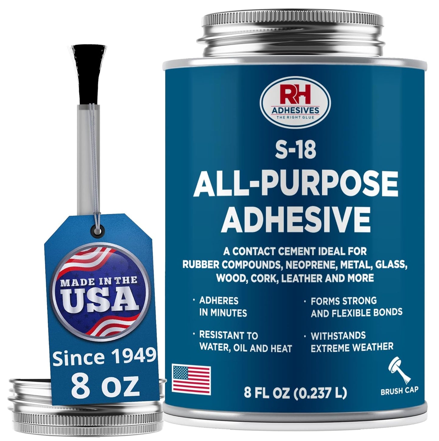 S-18 All-Purpose Adhesive, 8 oz. can - RH Adhesives
