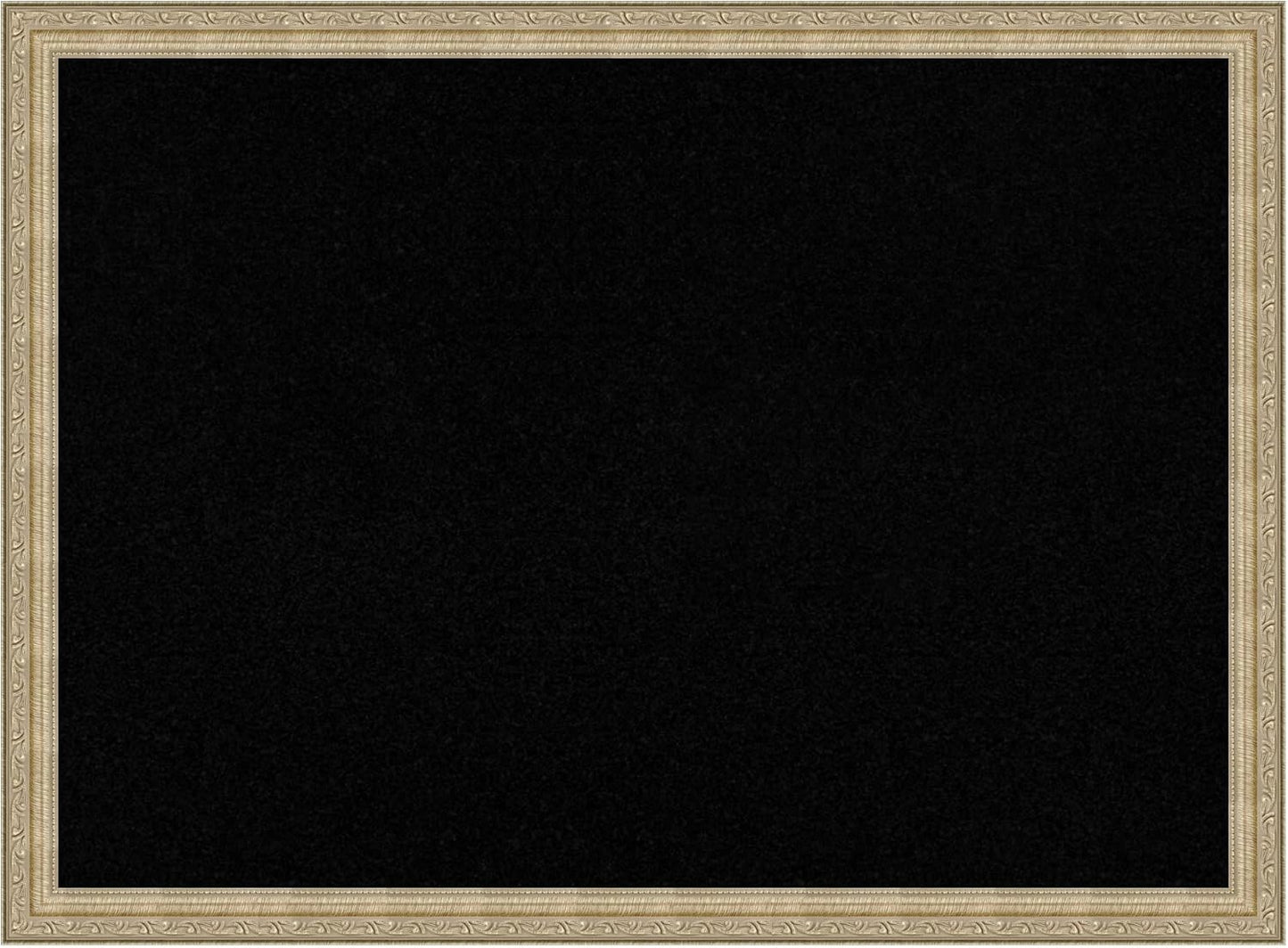 Amanti Art Black Cork Board for Wall, 22x30 Vision Board with Champagne Frame, Medium Corkboard Office Decor for Home Organization, Traditional Corkboard Pinboard to display items for home