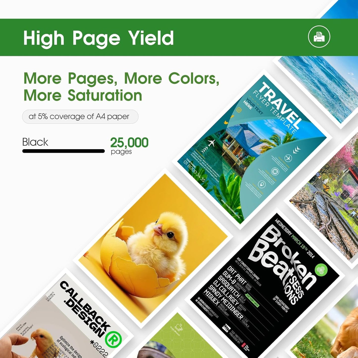 LLAOLLAO 56F1U00 Toner Replacement for Lexmark 56F1U00 Black Toner Cartridge High Yield for MS521 MS621 MS622 MX521 MX522 MX622 Laser Printer (25000 Pages)