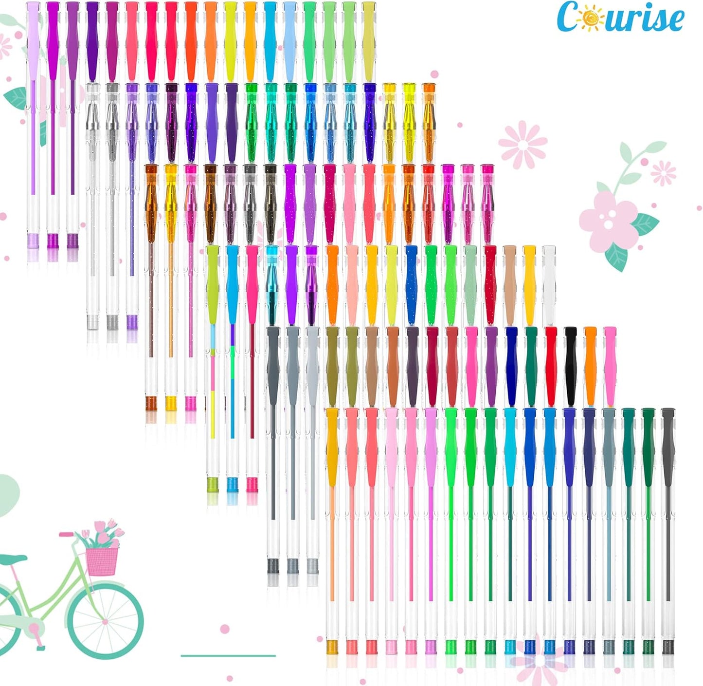 108 Unique Colors Gel Pen Set