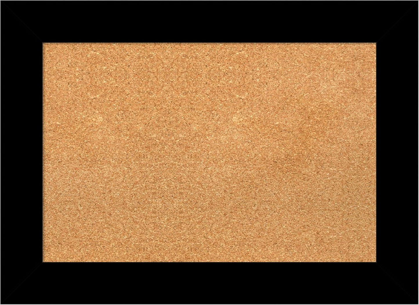 Amanti Art Natural Cork Board for Wall, 21x29 Vision Board with Black Wood Frame, Medium Corkboard Office Decor for Home Organization, Casual Corkboard Pinboard to Display Items for Home Organization