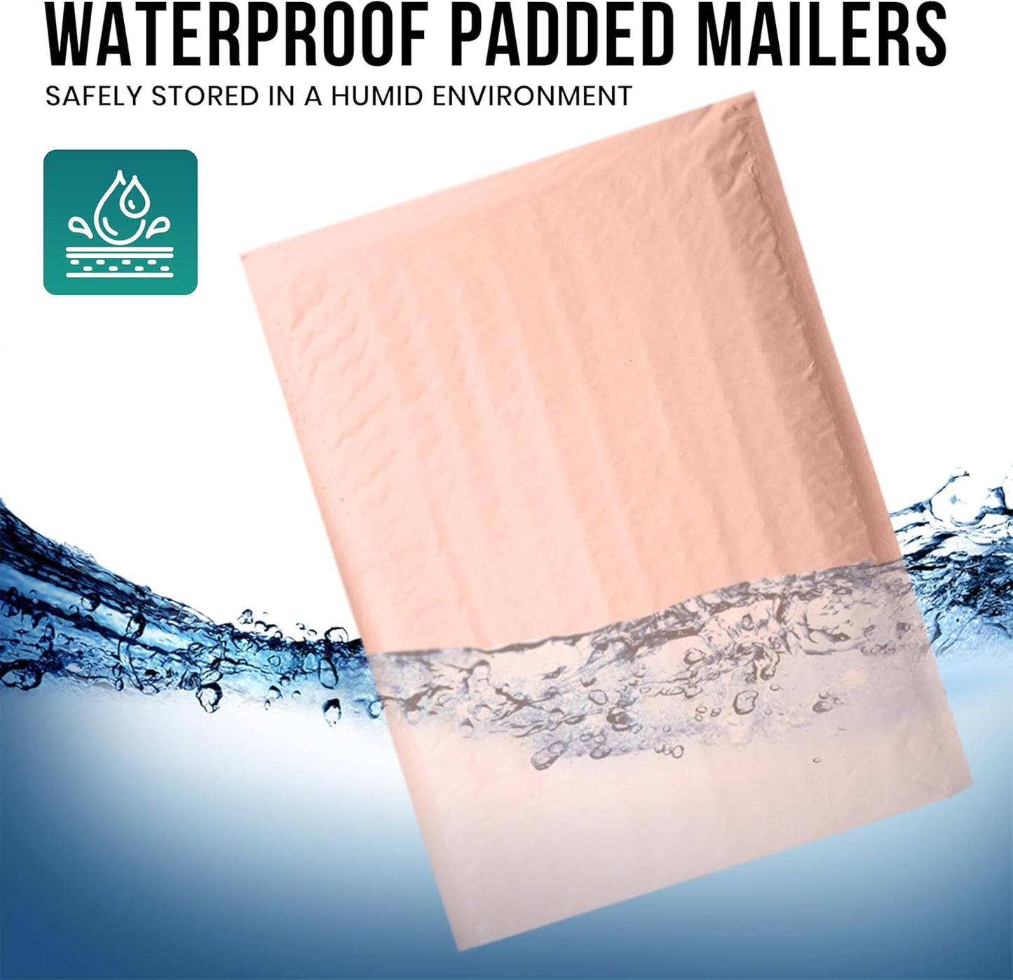 Levex - #0 6" x 10" [5 Pack] Light Pink Poly Bubble Mailers, Padded Envelope Mailers, Packing Envelope & Mailing Bags for Shipping