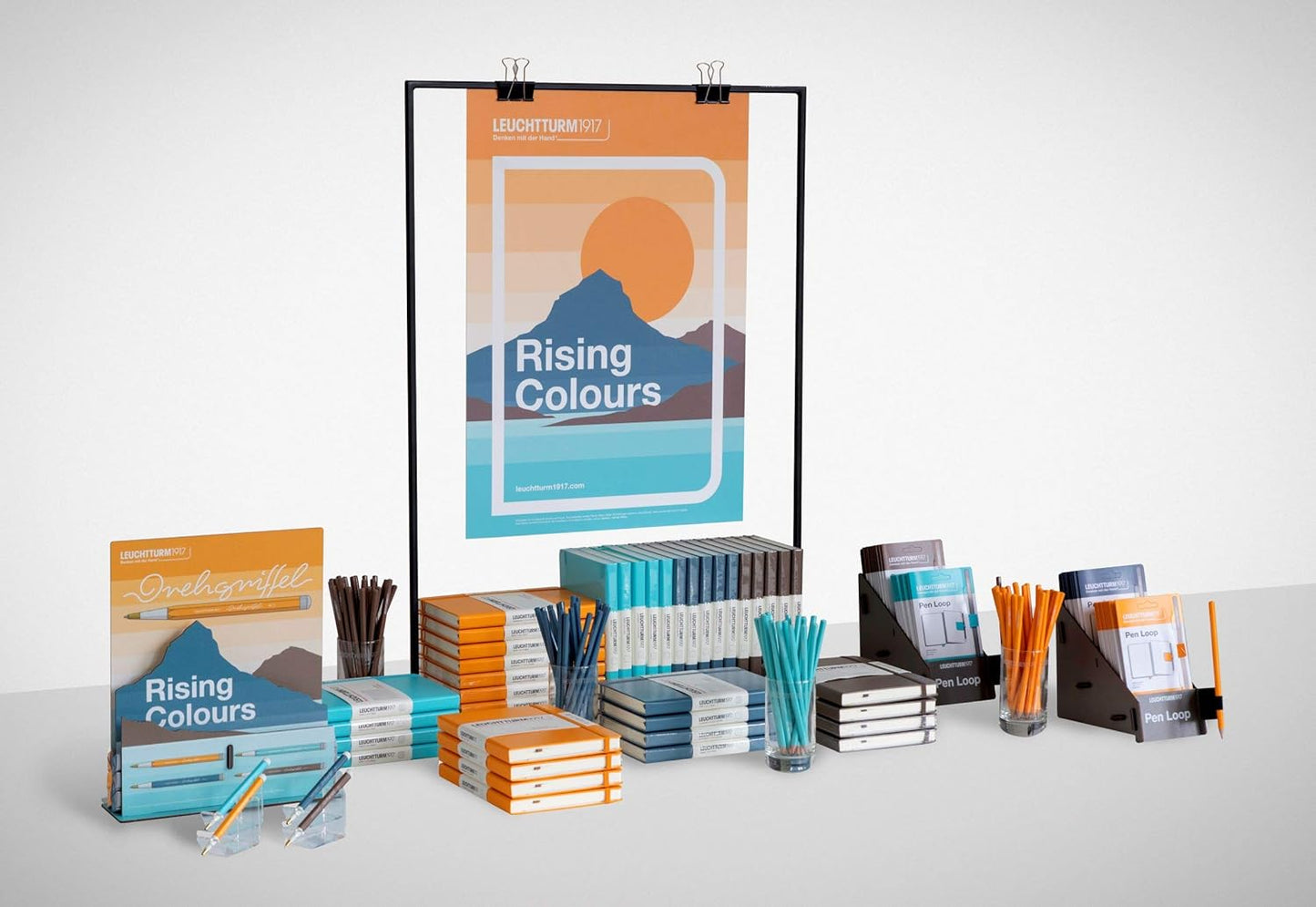 LEUCHTTURM1917 - Notebook Hardcover Medium A5-251 Numbered Pages for Writing and Journaling (Stone Blue, Dotted)