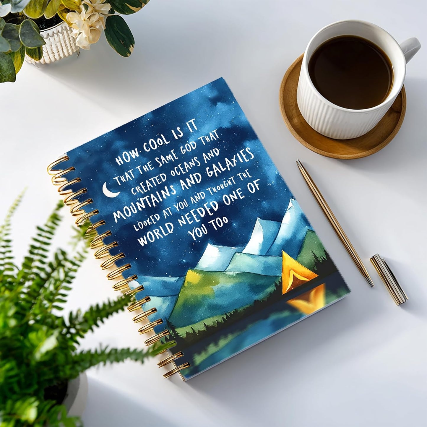 YOU FOUND ME Bible Journal, A5 Spiral Christian Bible Journal Notebook, How Cool Is It That the Same God, Inspirational Bible Verse Gift for Women Men Birthday Christmas