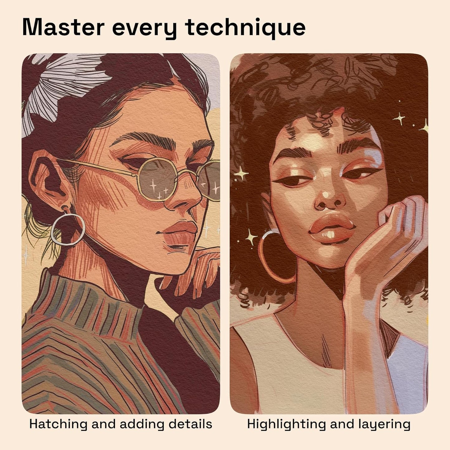 ARTISTRO 12 Skin Tones Paint Markers for Glass, Rock Painting, Ceramic, Wood, Fabric, Scrapbooking, DIY Craft Making, Coloring - Acrylic Paint Pens in Soft Colors Extra-Fine Tip 0.7mm