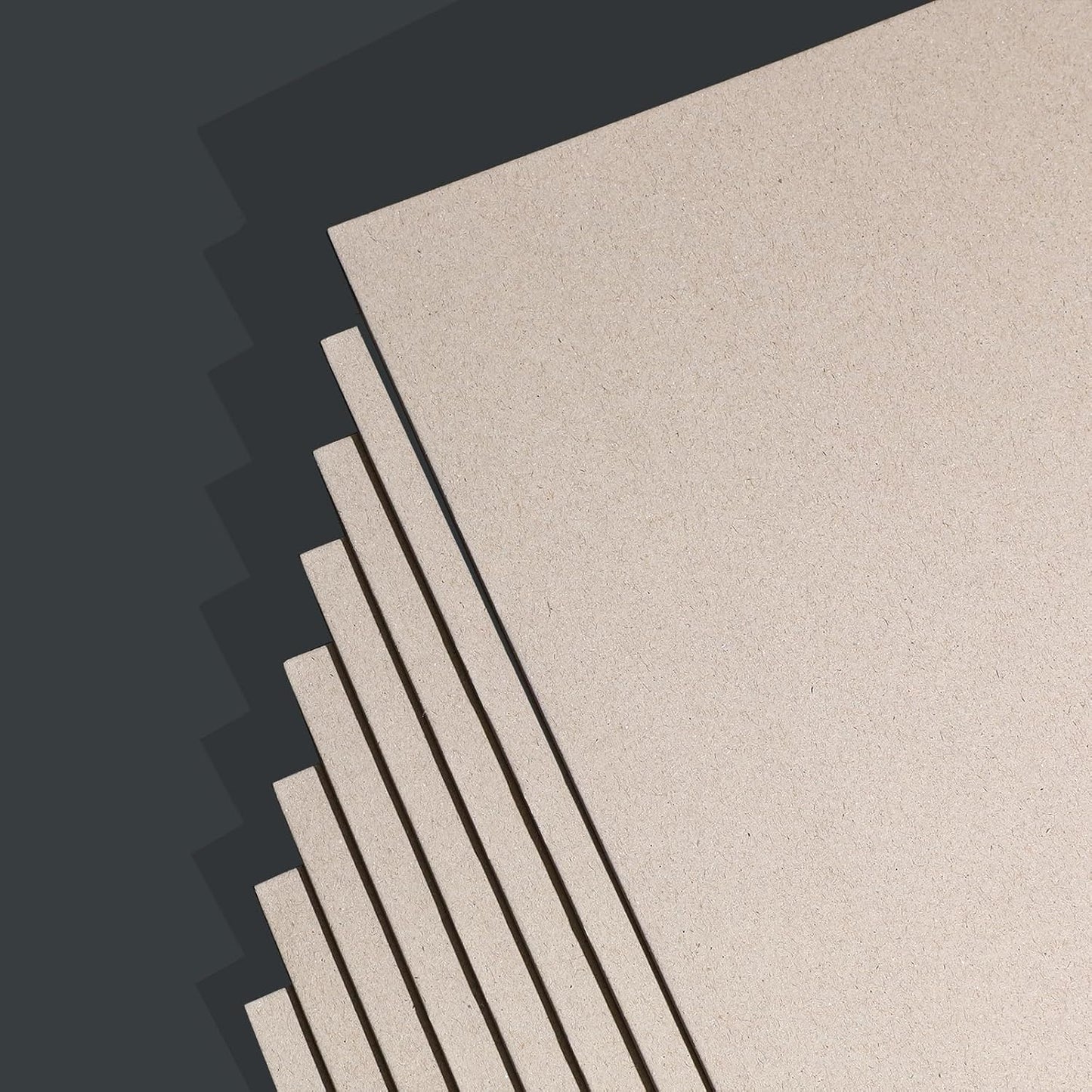 25 Pcs Book Board, Binder Board, Cover Board, Heavy Duty Chipboard for Book Binding, DIY Cardboard (Gray, 10 x 12.5 Inch 80PT)