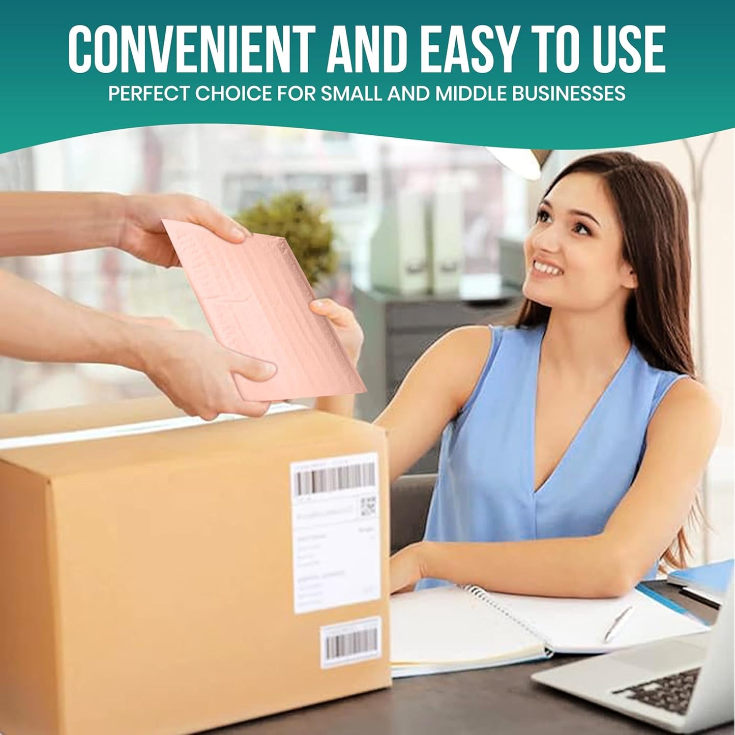 Levex - #2 8.5" x 12" [5 Pack] Light Pink Poly Bubble Mailers, Padded Envelope Mailers, Packing Envelope & Mailing Bags for Shipping