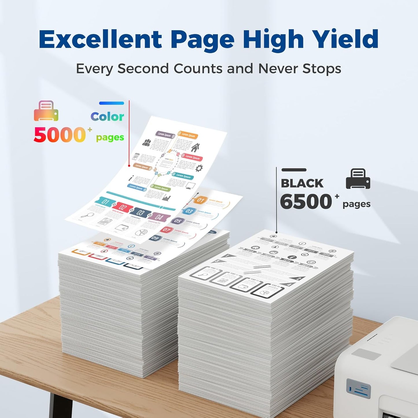 410X Toner Cartridges High Yield 4 Pack Compatible with Color LaserJet Pro M452 MFP M477 M377 Series for HP 410X 410A Toner Work for MFP M477fdw M477fdn M477fnw M377dw Pro M452dn M452dw M452nw Printer