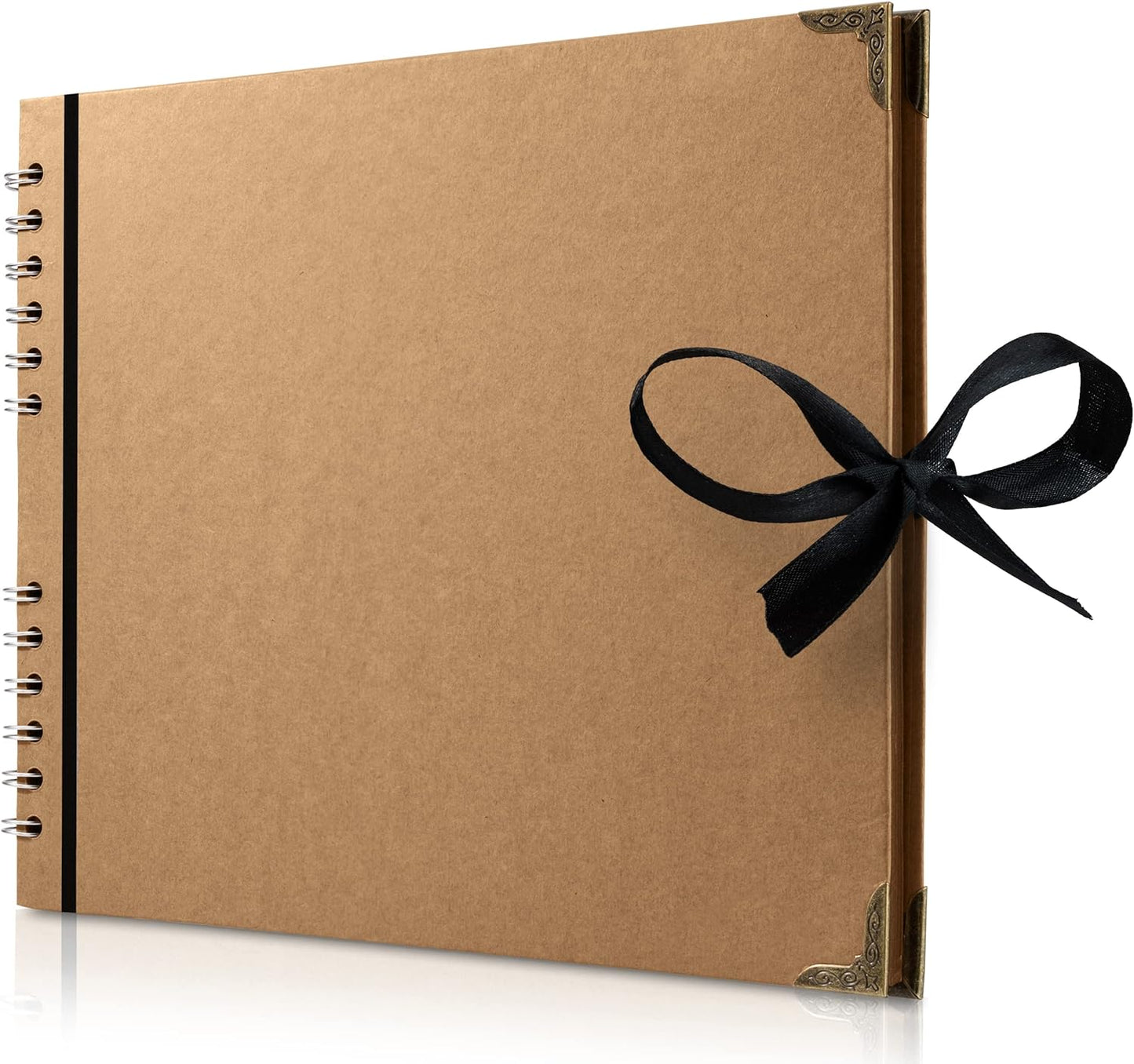 Bstorify Large Scrapbook Photo Albums 50 Pages (11 x 8.5 inch) Brown Thick Kraft Paper, Memory Book - Ideal for Your Scrapbooking, Art & Craft Projects