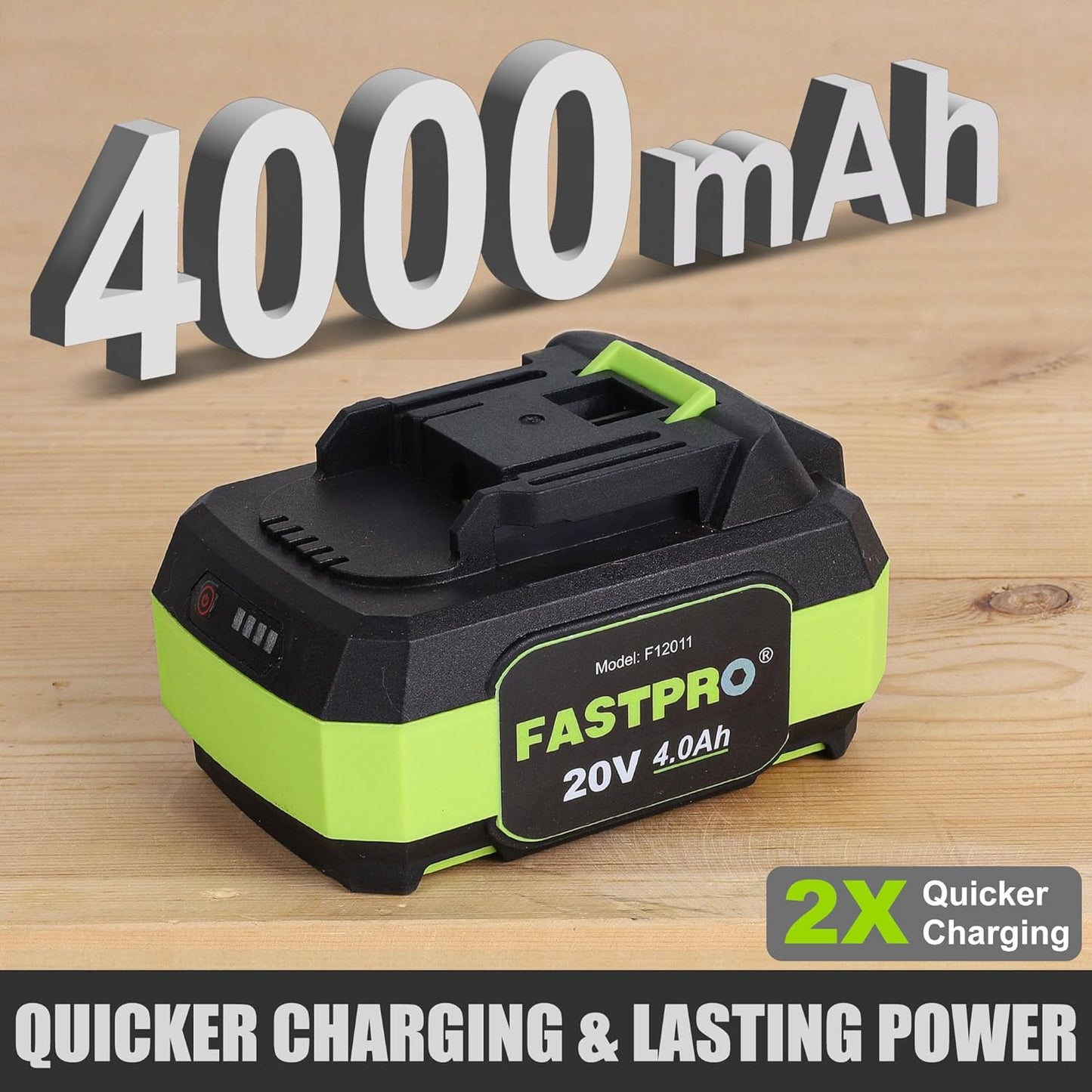 FASTPRO 20V Cordless Angle Grinder, 4-1/2 inch Cut-off Tool with Brushless Motor and 4.0 Ah Battery, Including 10PCS Flap Disc & 5PCS Cutting Wheels