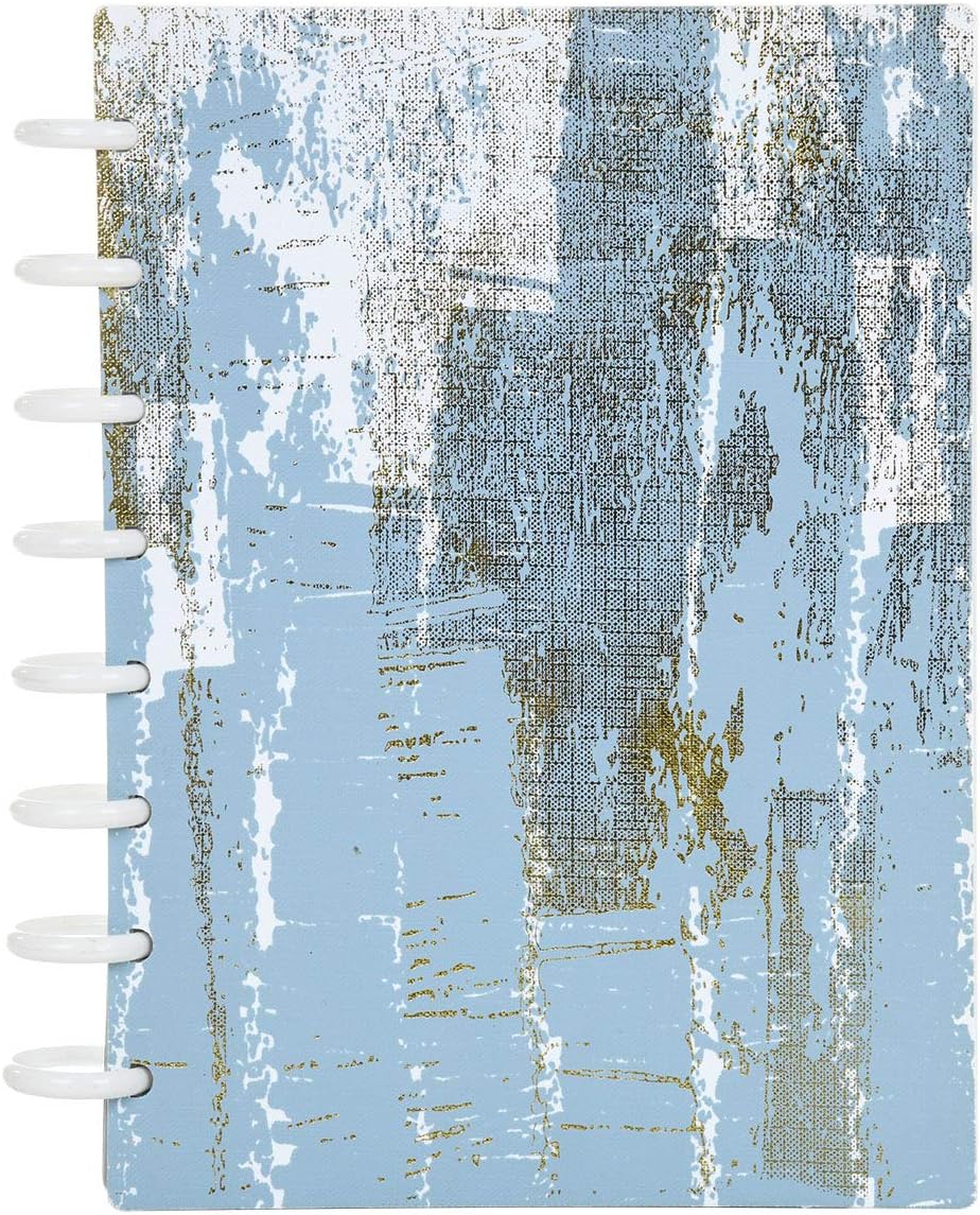 Talia Discbound Notebooks, Planner, Customizable, (xLuxe 2 Sky, Junior (5.5in x 8.5in))