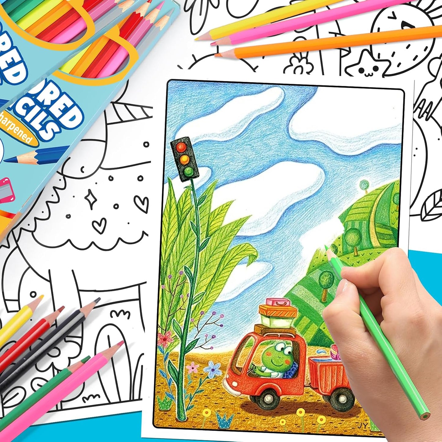 144 Count Colored Pencils for Kids, 12 Packs Colored Pencils Bulk 12 Colors, Pre-sharpened Color Pencils for Adults, Bulk School Supplies for Teachers, Back to School Supplies, Classroom Prizes