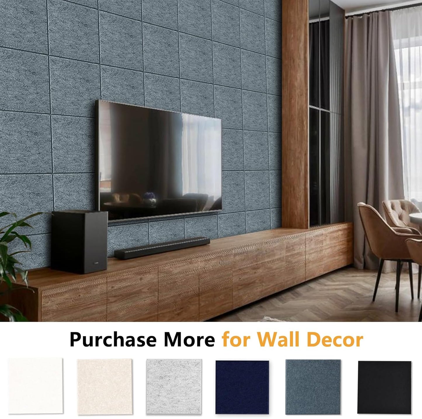 Thick Cork Board for Wall with Pins, 36" x 24" Bulletin Board Self-Adhesive Pin Board | Customized 6 Packs Felt Tiles for Office Home Wall Decor