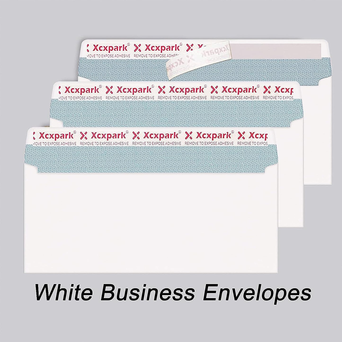 120 PCS #10 White Self Seal Kraft 4-1/8 x 9-1/2 inches Security Envelopes, Windowless Invisible Envelopes Super Strong Quick Seal Envelopes Security Tint Pattern Secure
